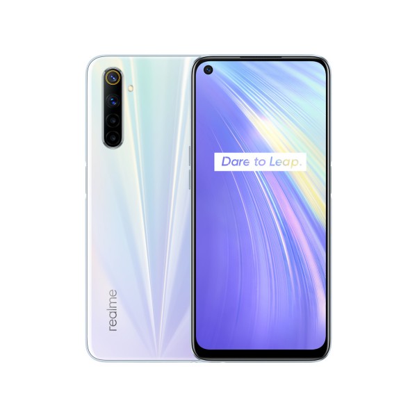 Realme 6 comet white 4g dual sim 6.5'' ips fhd+/8core/128gb/8gb ram/64+8+2+2mp/16mp
