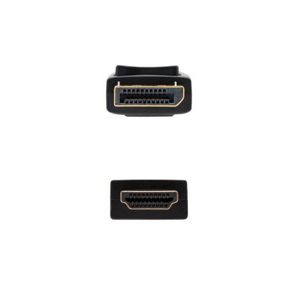 Nanocable cable conversor dp a hdmi 1 m negro
